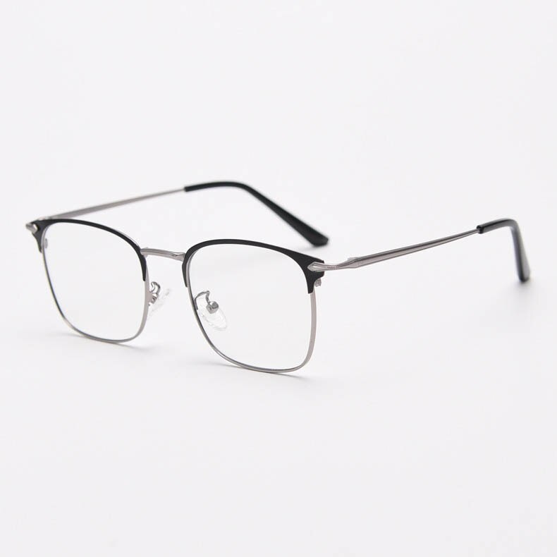CCspace Unisex Full Rim Small Square Alloy Eyeglasses 55799 Full Rim CCspace GunBlack China