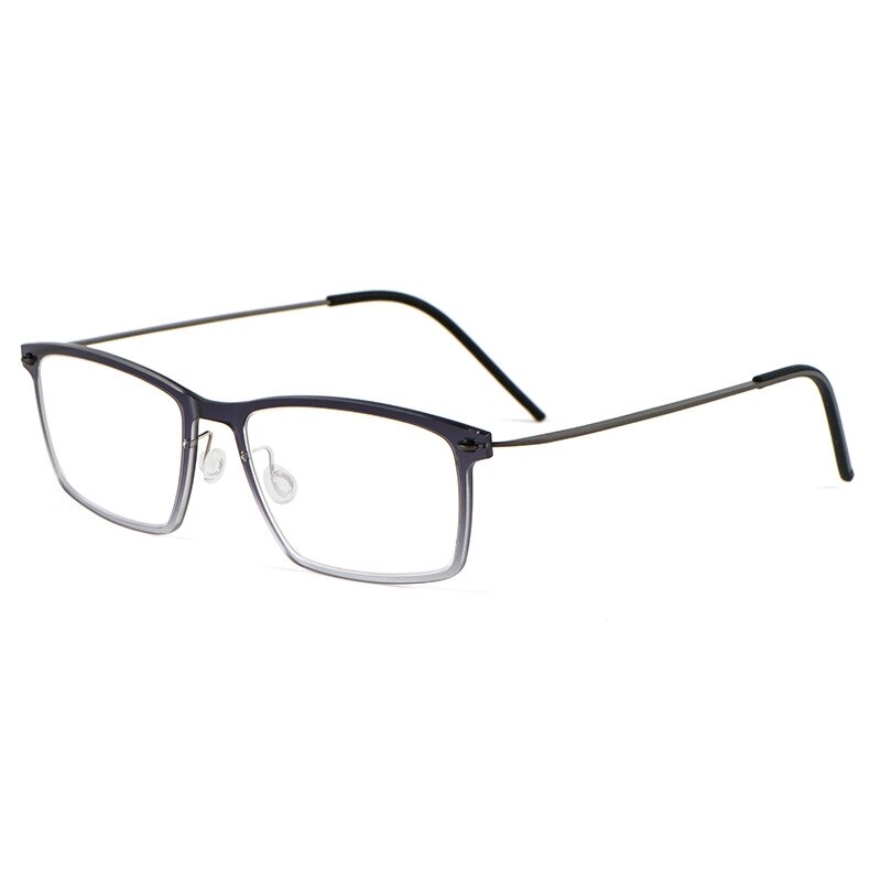 Yimaruili Unisex Full Rim Square Nylon Titanium Screwless Eyeglasses 6544ND Full Rim Yimaruili Eyeglasses Gradual Grey