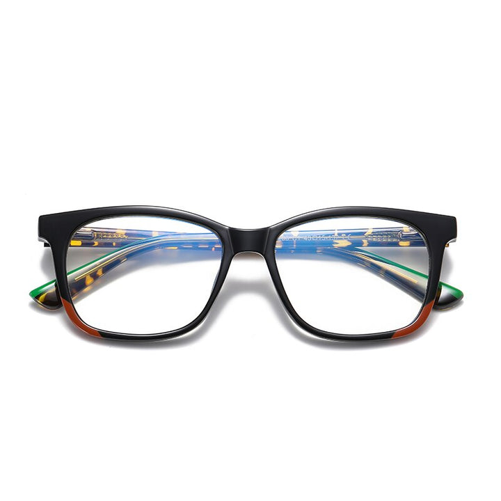 Zirosat Children's Unisex Full Rim Square Tr 90 + Cp Eyeglasses 20206 Full Rim Zirosat