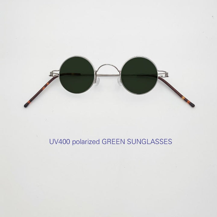 Yujo Unisex Full Rim Round Stainless Steel Small Eyeglasses Y065 Full Rim Yujo C3 China
