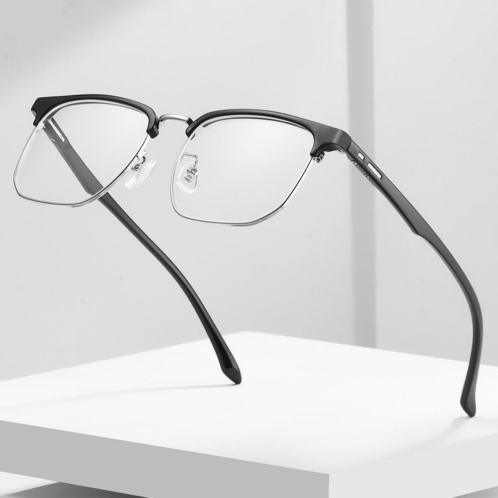 Gmei Unisex Full Rim Square Alloy Tr 90 Eyeglasses Tm11 Full Rim Gmei Optical