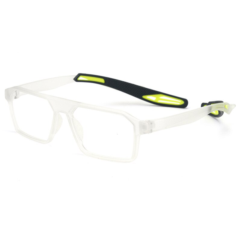 Reven Jate Unisex Full Rim Square Tr 90 Sport Eyeglasses 1218 Full Rim Reven Jate transparent