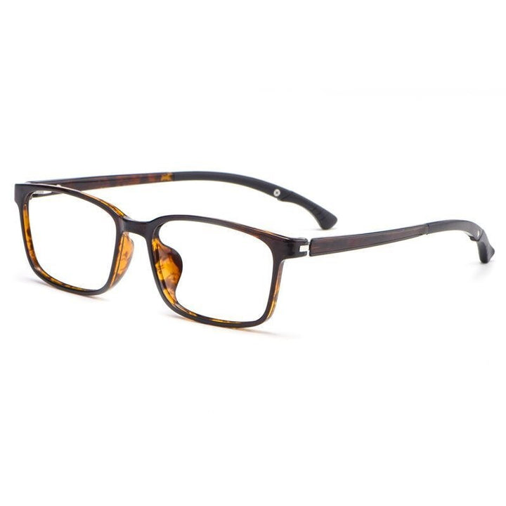 Yimaruili Unisex Full Rim Square Tr 90 Adjustable Temple Eyeglasses 5106 Full Rim Yimaruili Eyeglasses Tortoiseshell