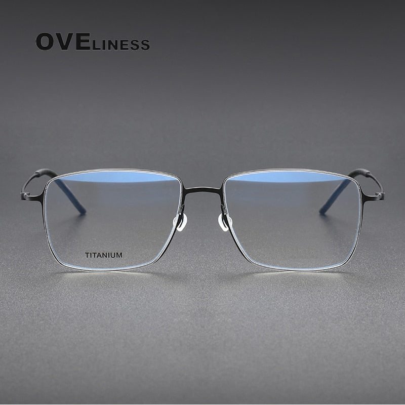Oveliness Unisex Full Rim Square Titanium Eyeglasses 5508 Full Rim Oveliness