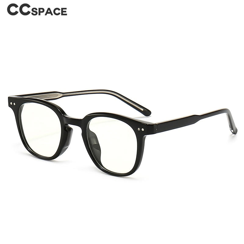 CCspace Unisex Full Rim Square Tr 90 Titanium Eyeglasses 55917 Full Rim CCspace