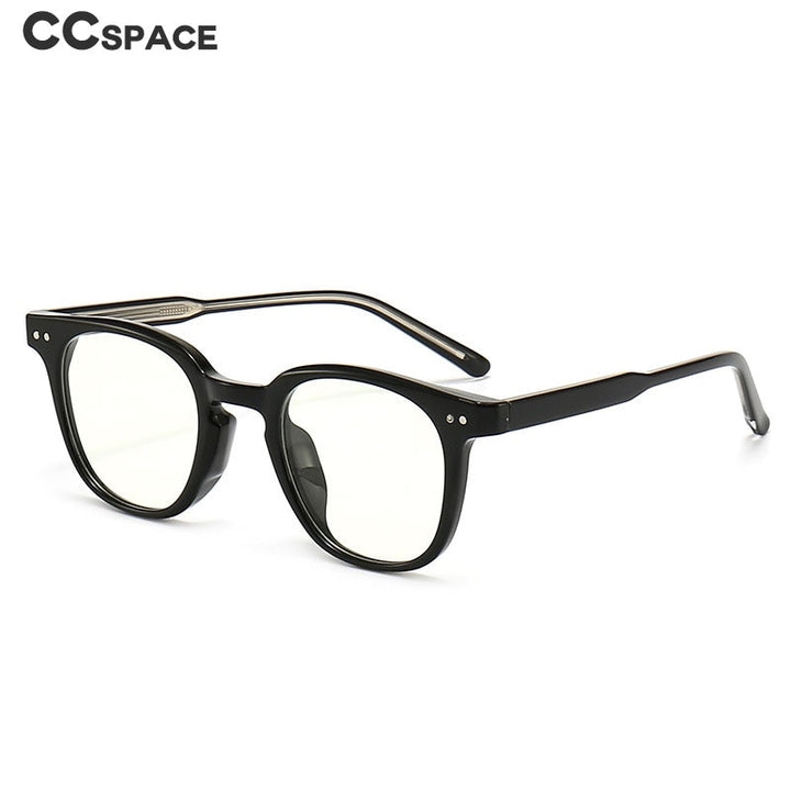 CCspace Unisex Full Rim Square Tr 90 Titanium Eyeglasses 55917 Full Rim CCspace