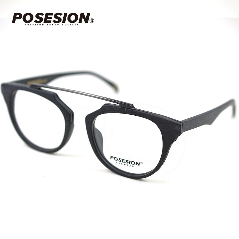 Hdcrafter Unisex Full Rim Round Acetate Eyeglasses Ps7177 Full Rim Hdcrafter Eyeglasses