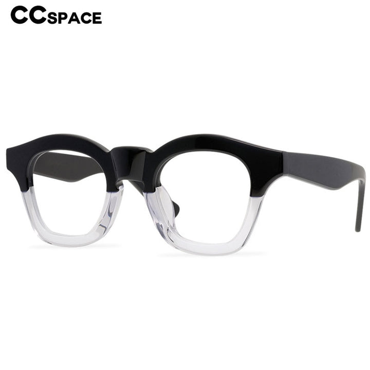 CCspace Unisex Full Rim Round Acetate Reading Glasses R47361 Reading Glasses CCspace