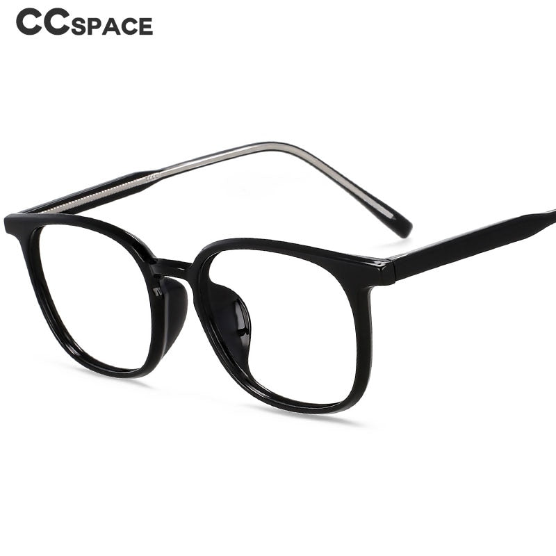CCspace Unisex Full Rim Square Tr 90 Acetate Eyeglasses 55518 Full Rim CCspace
