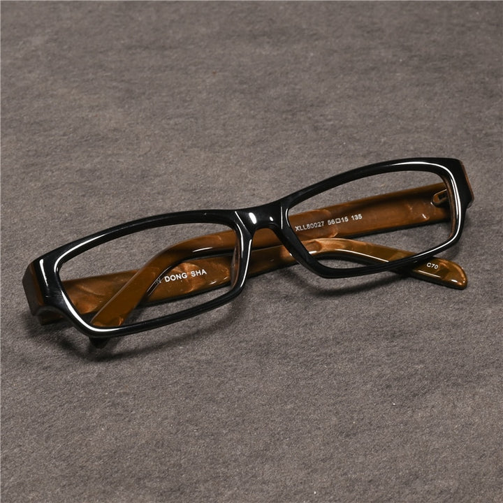 Cubojue Unisex Full Rim Square Tr 90 Titanium Presbyopic Reading Glasses 80027p Reading Glasses Cubojue