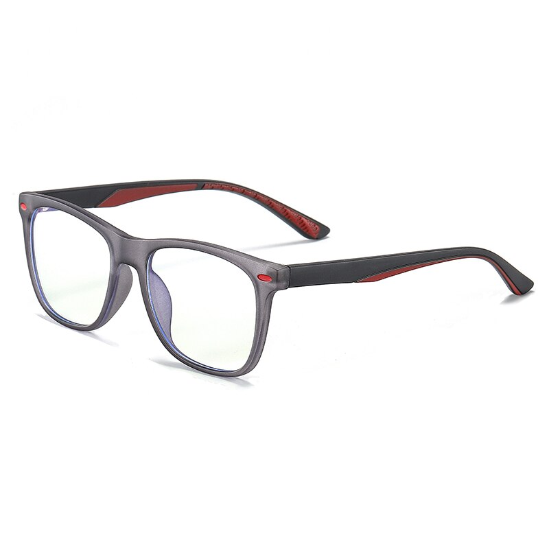 Zirosat Children's Unisex Full Rim Square Tr 90 Eyeglasses 5102 Full Rim Zirosat transparent grey