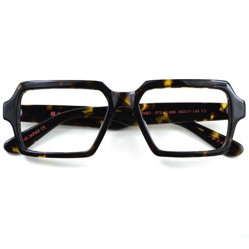 CCspace Unisex Full Rim Square Acetate Eyeglasses 54726 Full Rim CCspace Leopard China