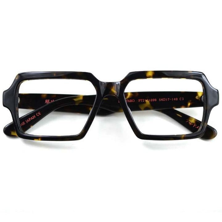 CCspace Unisex Full Rim Square Acetate Eyeglasses 54726 Full Rim CCspace Leopard China