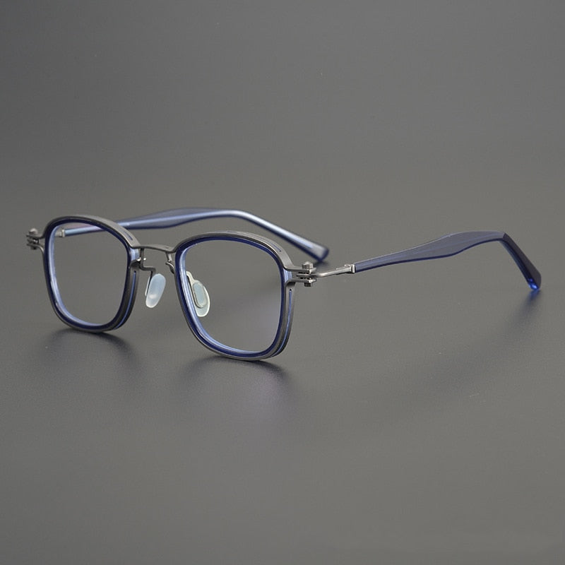 CCspace Unisex Full Rim Square Alloy Eyeglasses 54724 Full Rim CCspace blue China