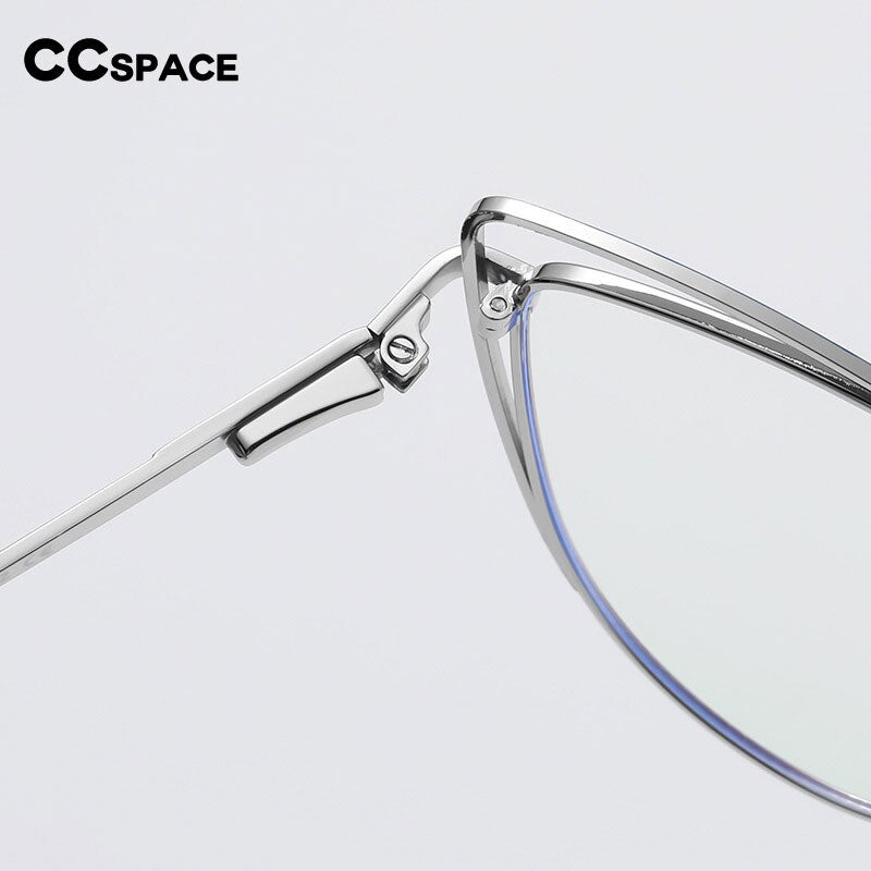 CCspace Women's Full Rim Cat Eye Acetate Alloy Eyeglasses 55253 Full Rim CCspace
