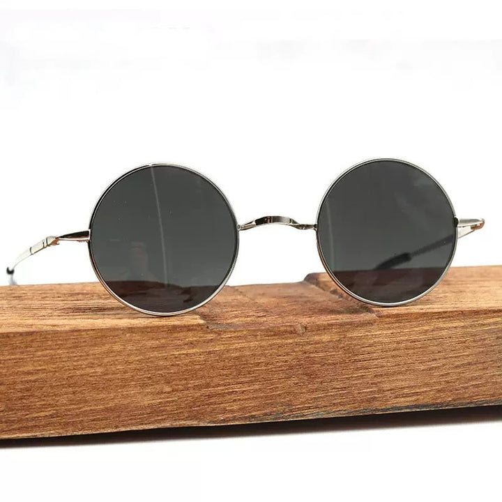 Hdcrafter Unisex Full Rim Round Alloy Polarized Sunglasses Ps7087s Sunglasses HdCrafter Sunglasses