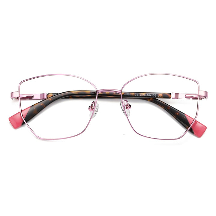 Gmei Unisex Full Rim Alloy Square Polygonal Frame Eyeglasses 3011 Full Rim Gmei Optical C6