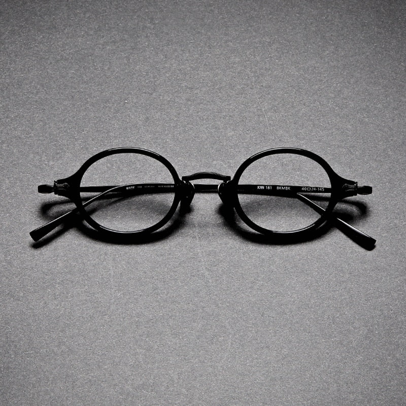 Gatenac Unisex Full Rim Round Tr 90 Titanium Eyeglasses Gxyj969 Full Rim Gatenac