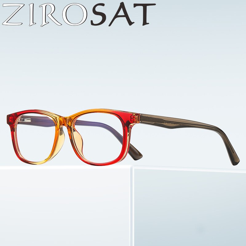 Zirosat Children's Unisex Full Rim Square Tr 90 + Cp Eyeglasses 20212 Full Rim Zirosat