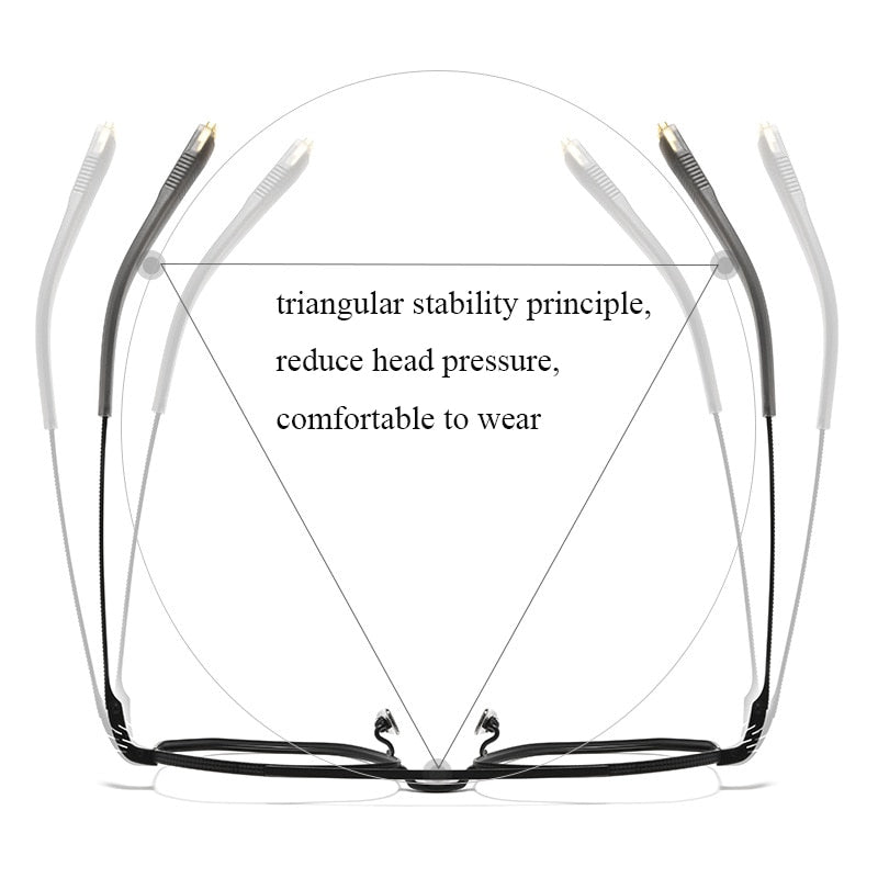 Bclear Unisex Full Rim Square Double Bridge Titanium Eyeglasses Bsf07518 Full Rim Bclear