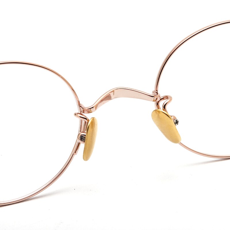Muzz Unisex Full Rim Small Round Titanium Eyeglasses 103-503 Full Rim Muzz