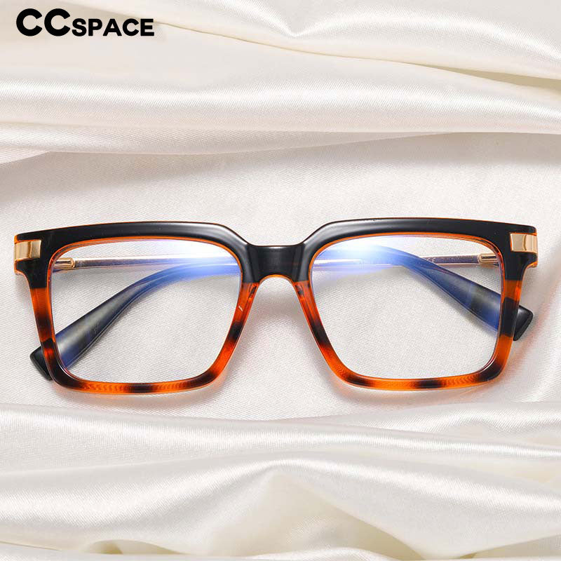 CCspace Unisex Full Rim Square Cat Eye Tr 90 Titanium Eyeglasses 54785 Full Rim CCspace