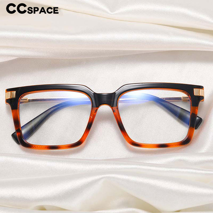 CCspace Unisex Full Rim Square Cat Eye Tr 90 Titanium Eyeglasses 54785 Full Rim CCspace