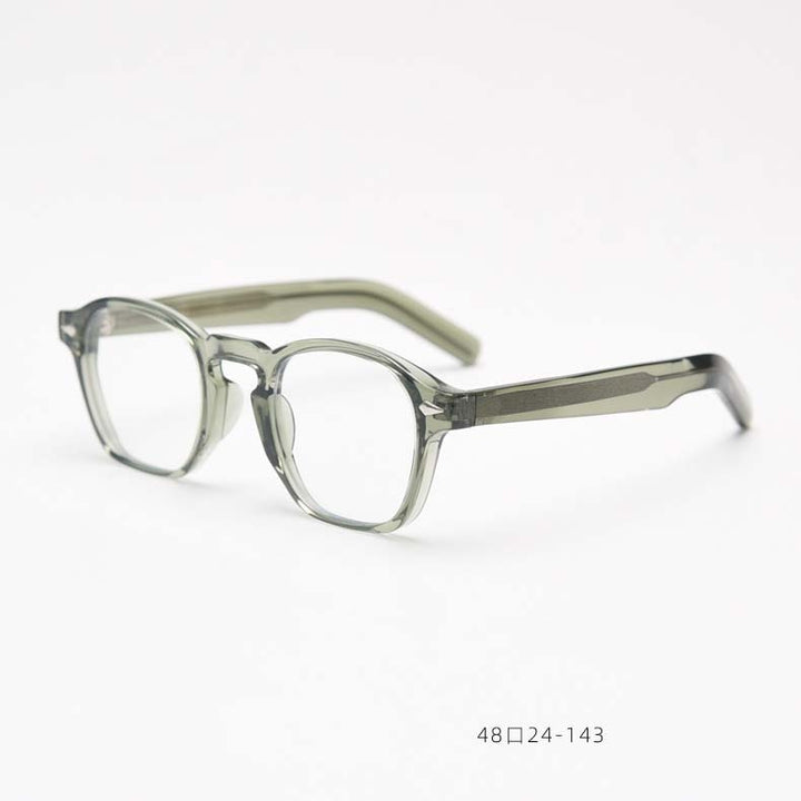 CCspace Unisex Full Rim Square Tr 90 Acetate Eyeglasses 54998 Full Rim CCspace Green China