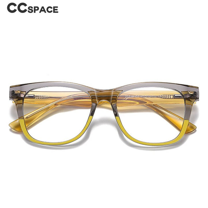 CCspace Children's Unisex Full Rim Square Tr 90 Titanium Frame Eyeglasses 54574 Full Rim CCspace