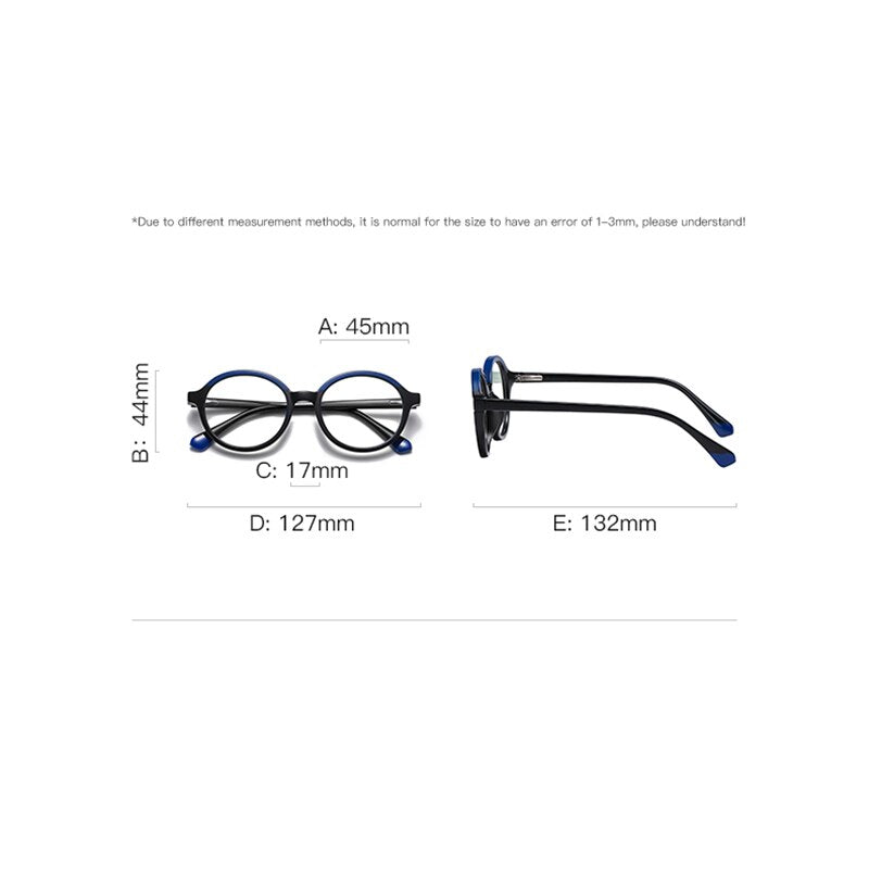 Zirosat Children's Unisex Full Rim Round Tr 90 + Cp Eyeglasses 20214 Full Rim Zirosat