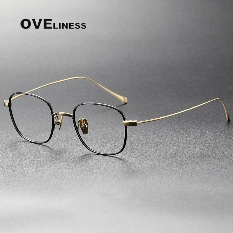 Oveliness Unisex Full Rim Square Titanium Eyeglasses Gws199 Full Rim Oveliness
