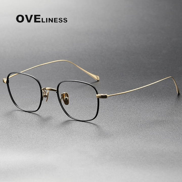 Oveliness Unisex Full Rim Square Titanium Eyeglasses Gws199 Full Rim Oveliness