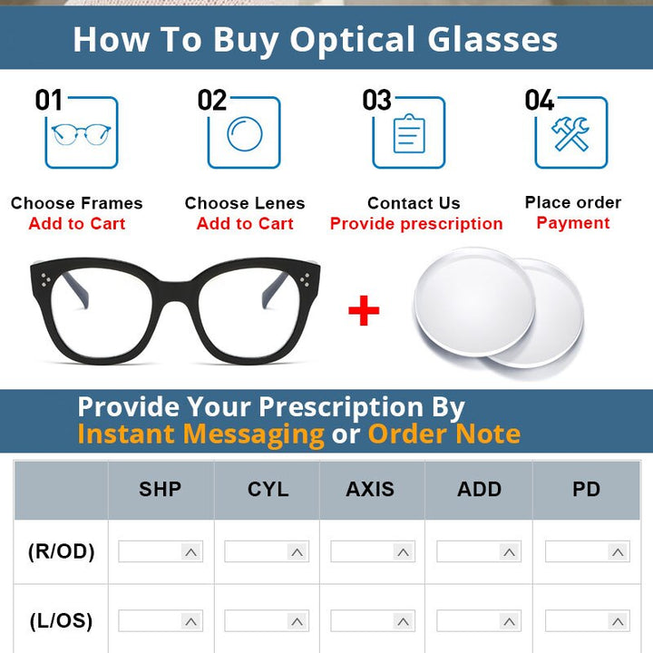 CCspace Unisex Full Rim Square Acetate Alloy Rivet Frame Eyeglasses 54152 Full Rim CCspace