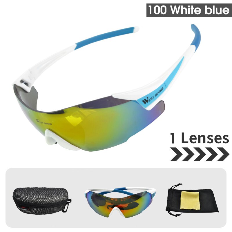West Biking Unisex Semi Rim Tr 90 Polarized Sport Sunglasses YP0703141 Sunglasses West Biking