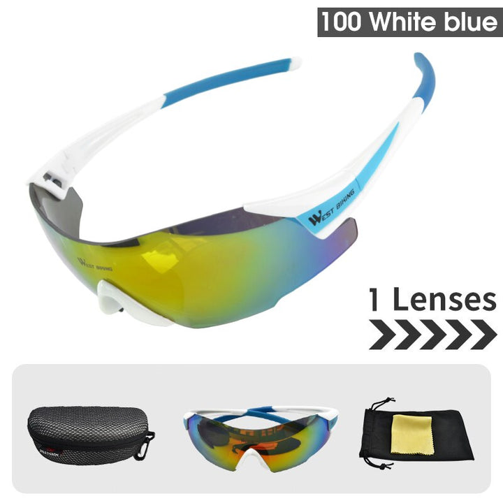 West Biking Unisex Semi Rim Tr 90 Polarized Sport Sunglasses YP0703141 Sunglasses West Biking