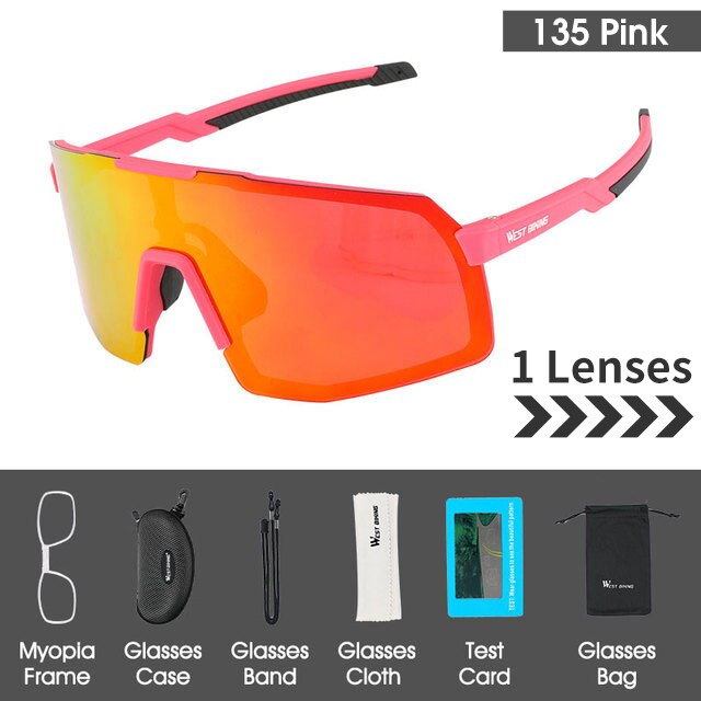 West Biking Unisex Semi Rim Tr 90 Polarized Sport Sunglasses YP0703138 Sunglasses West Biking