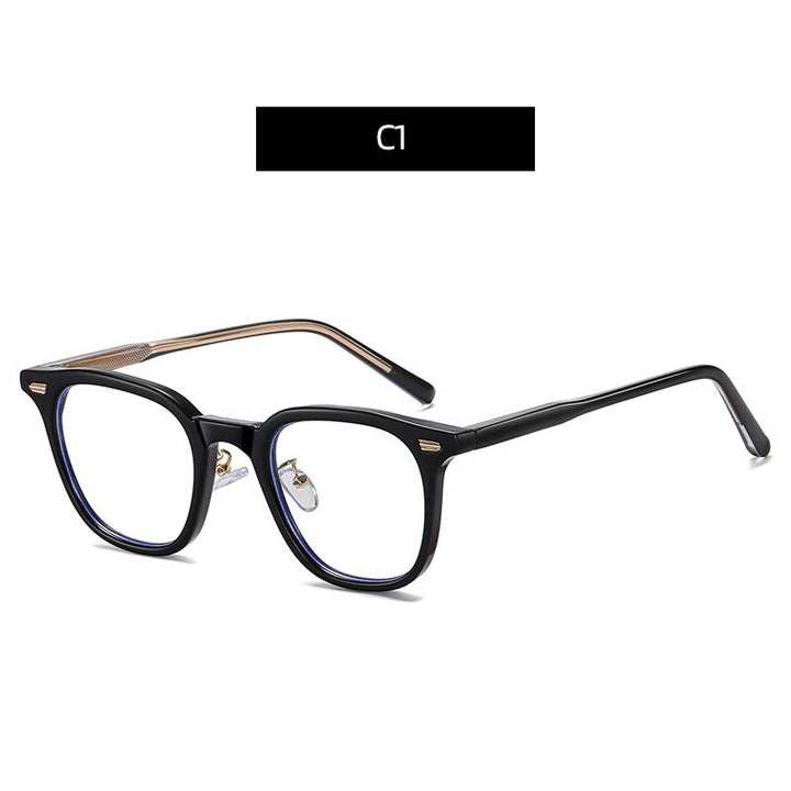 Zirosat Women's Full Rim Tr 90 Square Frame Eyeglasses B1811 Full Rim Zirosat C1