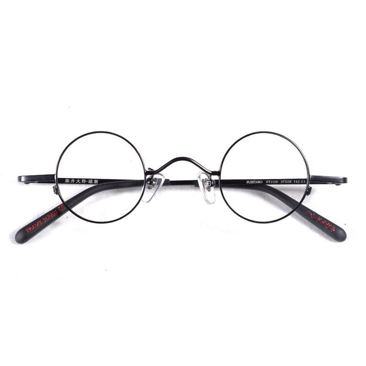 Hdcrafter Unisex Full Rim Round Titanium Alloy Eyeglasses Ft2219 Full Rim Hdcrafter Eyeglasses