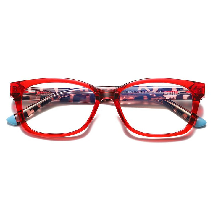 Zirosat Children's Unisex Full Rim Square Tr 90 + Cp Eyeglasses 20208 Full Rim Zirosat   