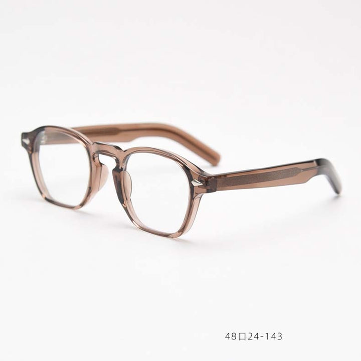 CCspace Unisex Full Rim Square Tr 90 Acetate Eyeglasses 54998 Full Rim CCspace Tea China