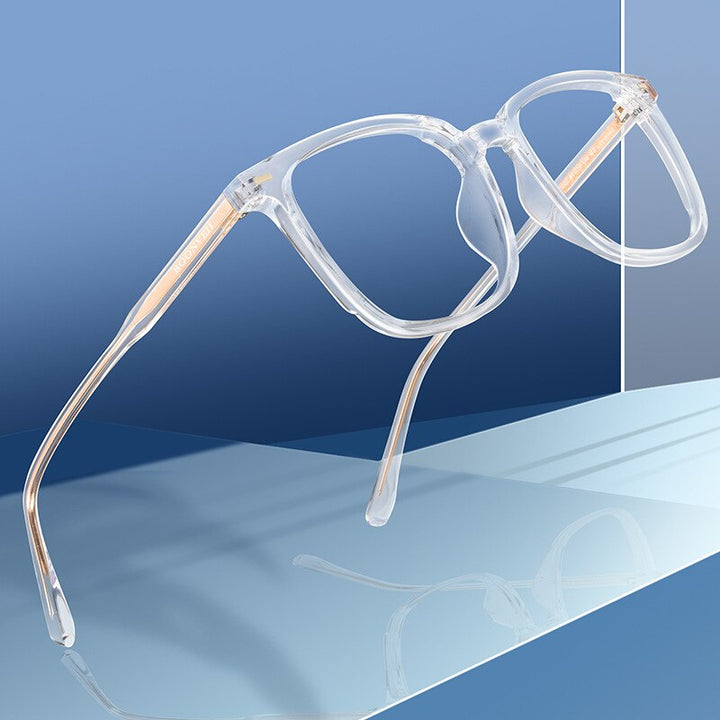 Yimaruili Unisex Full Rim Square Acetate Eyeglasses BV85002B Full Rim Yimaruili Eyeglasses