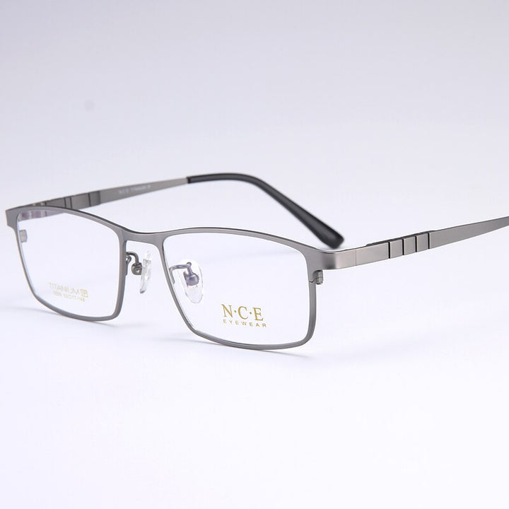 Reven Jate Men's Full Rim Square Titanium Eyeglasses 5009 Full Rim Reven Jate light grey  
