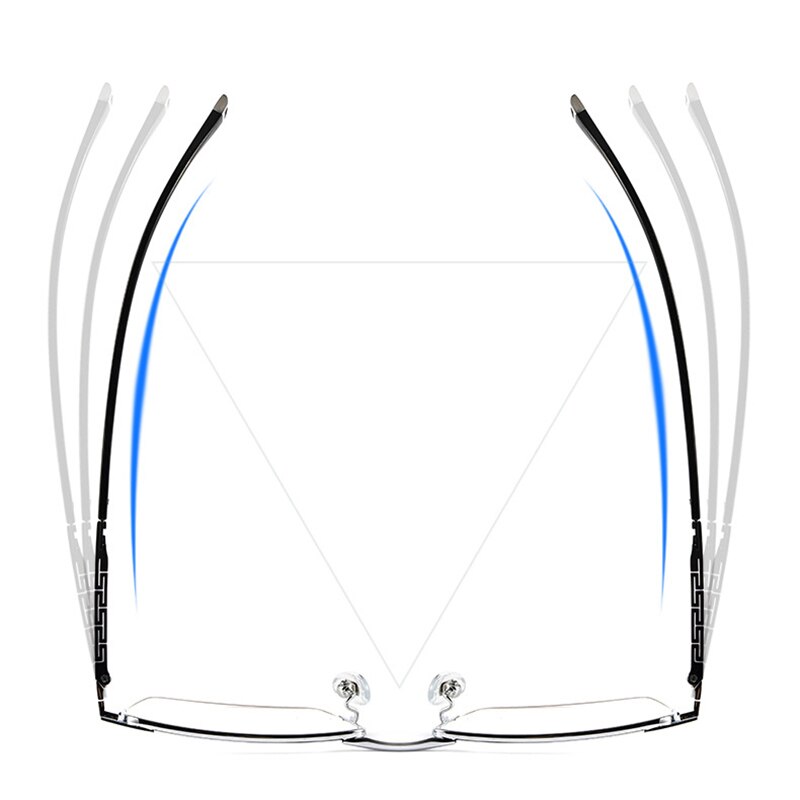 Hotochki Men's Full Rim Square Tr 90 Titanium Frame Eyeglasses T8602t Full Rim Hotochki