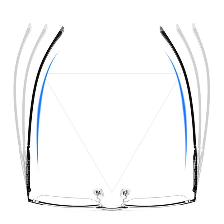 Hotochki Men's Full Rim Square Tr 90 Titanium Frame Eyeglasses T8602t Full Rim Hotochki