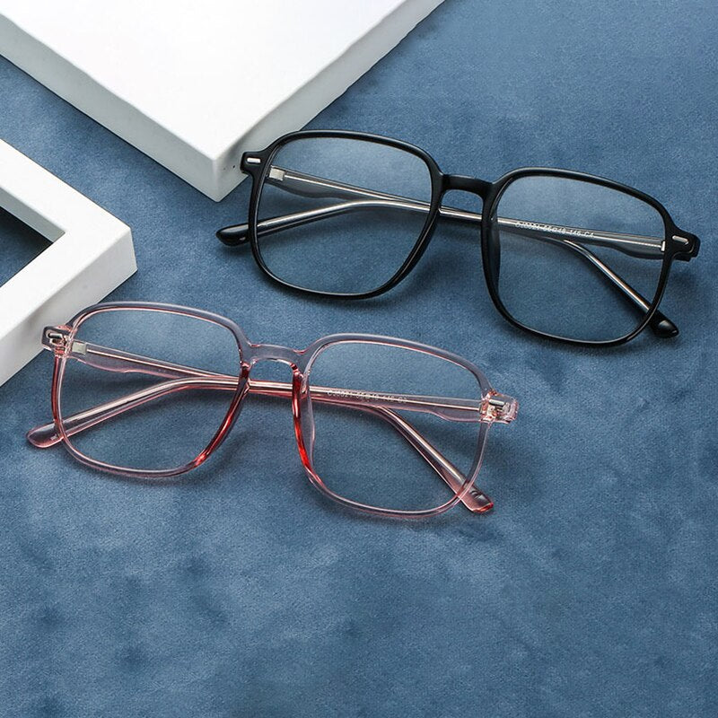 Handoer Unisex Full Rim Square Tr 90 Eyeglasses 8821 Full Rim Handoer