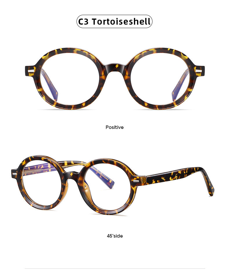 Gmei Unisex Full Rim TR 90 Titanium Round Frame Eyeglasses 2092 Full Rim Gmei Optical