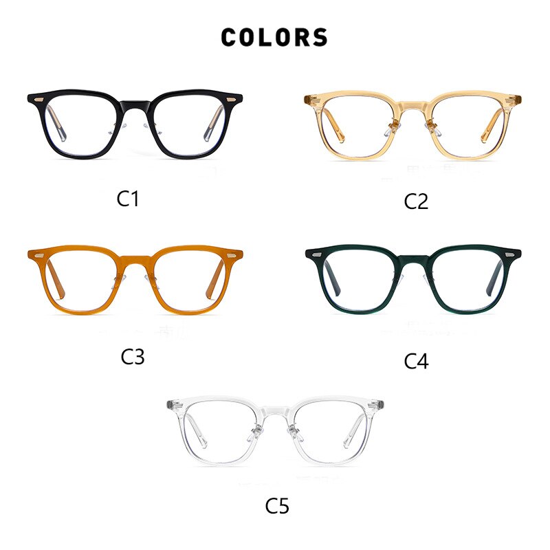 Zirosat Women's Full Rim Tr 90 Square Frame Eyeglasses B1811 Full Rim Zirosat