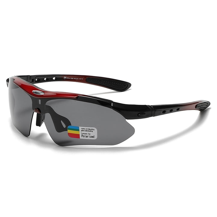 Reven Jate Men's Semi Rim Rectangle Goggle Tr 90 Sunglasses 0089 Sunglasses Reven Jate