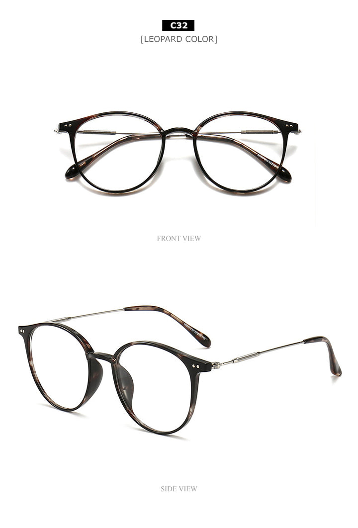 Chashma Unisex TR 90 Titanium Round Full Rim Frame Eyeglasses 90045 Full Rim Chashma