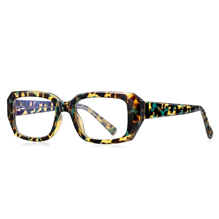 Reven Jate Unisex Full Rim Square Acetate Eyeglasses 2154 Full Rim Reven Jate C3